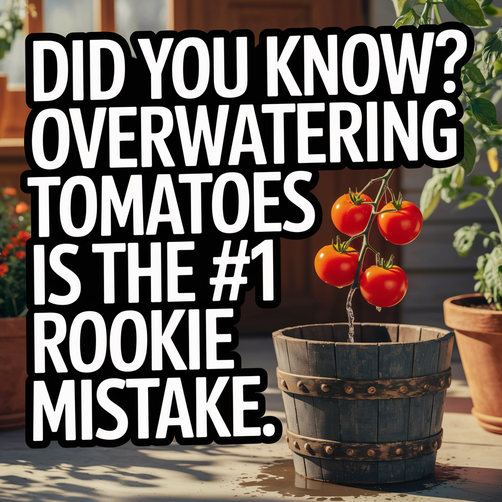 Overwatering tomato is a big mistake