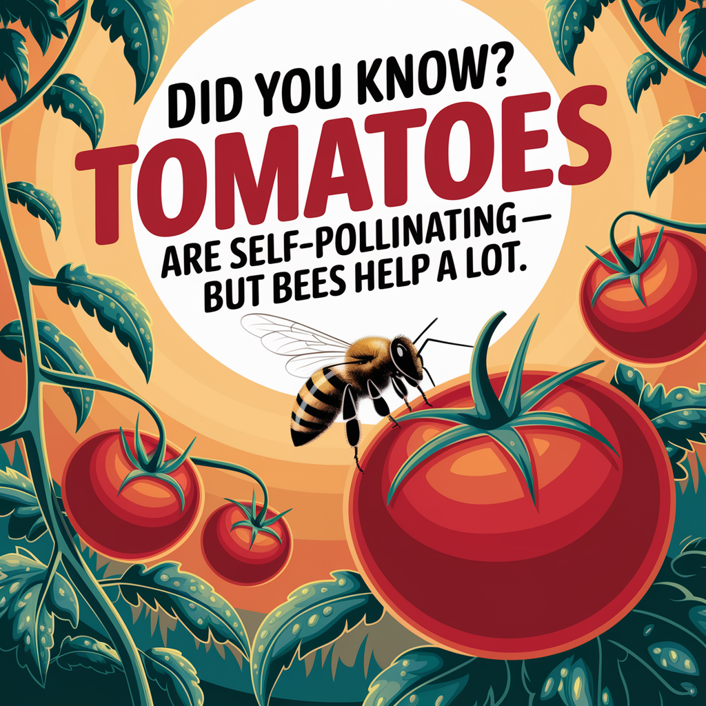 Tomato are self pollinating