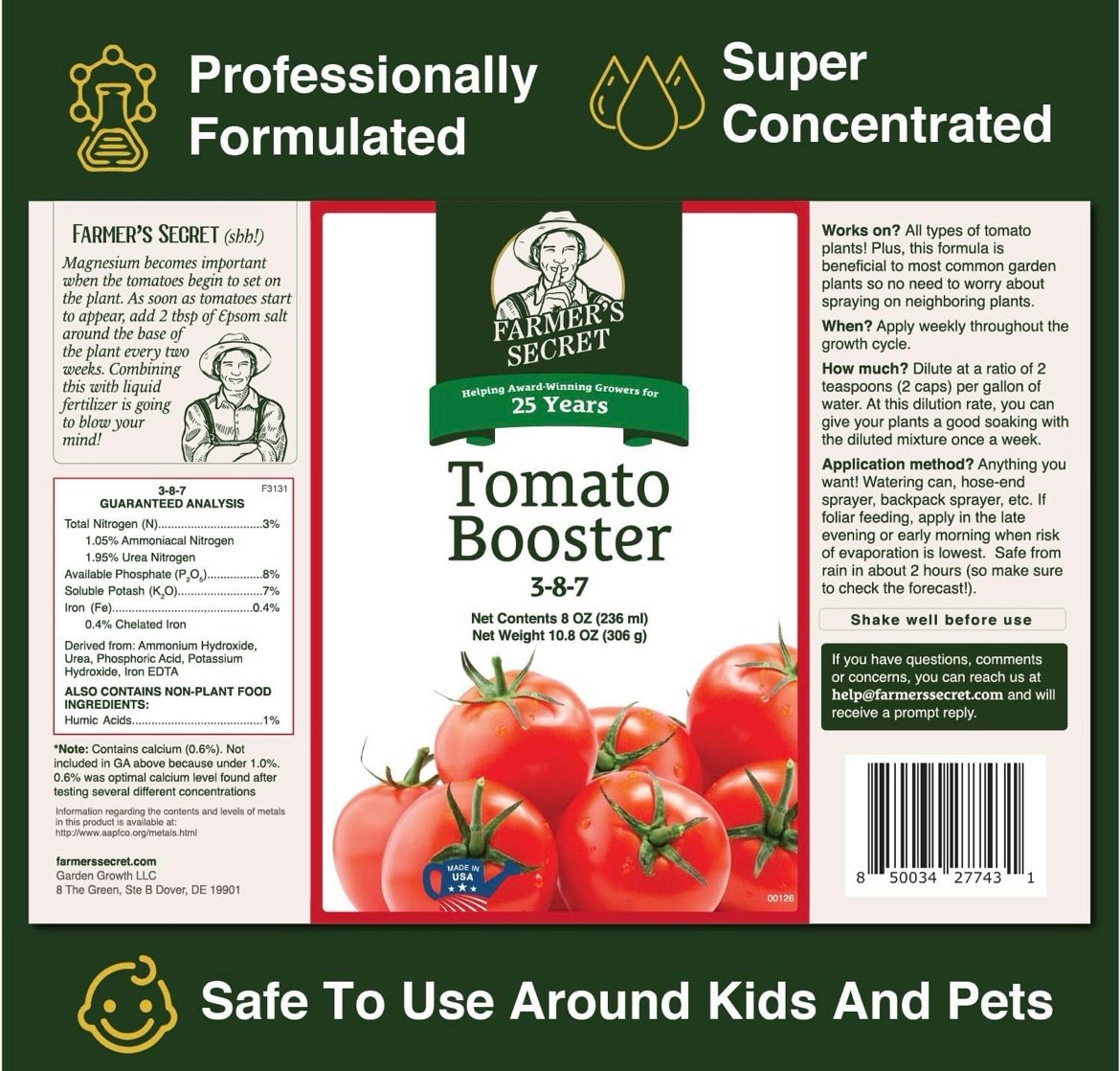 Best tomato boosting fertilizer