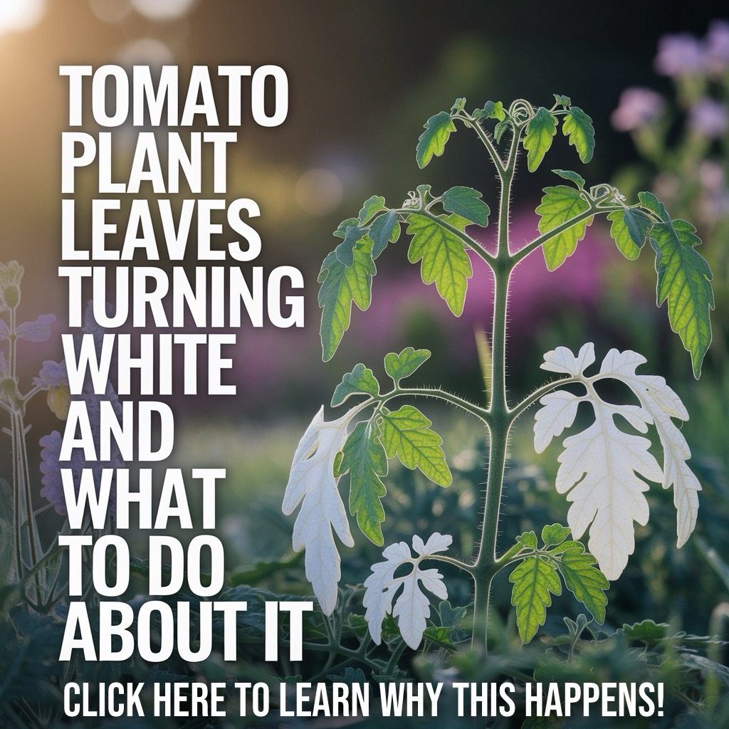 Tomato leaves turning white