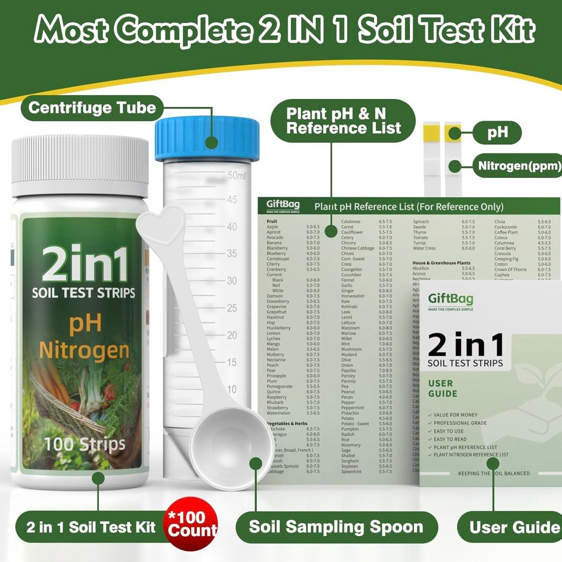 2 in one PH test kit