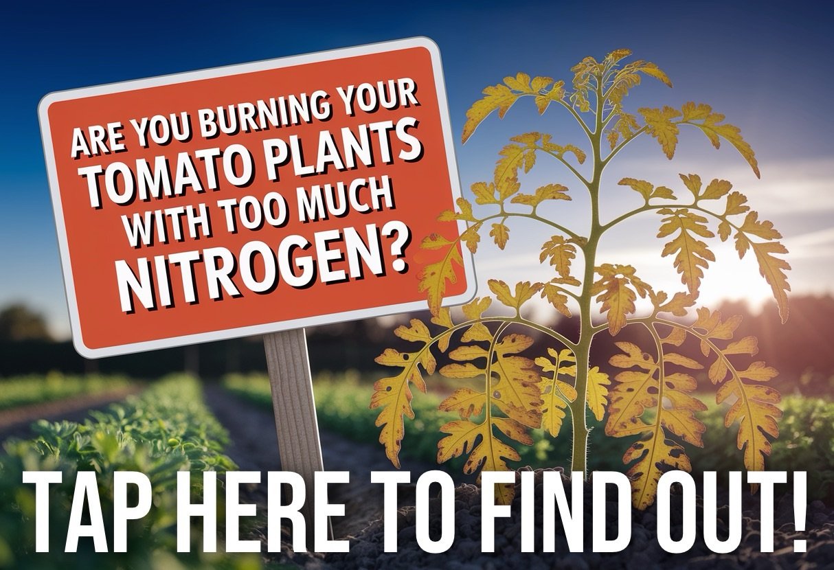 Too much nitrogen in tomato plants