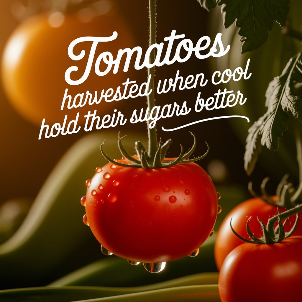 When is the best time to pick tomatoes? 