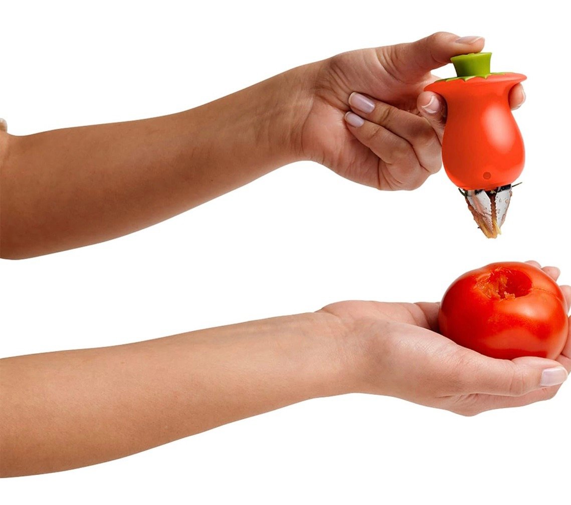 Easy tomato huller to freeze tomatoes