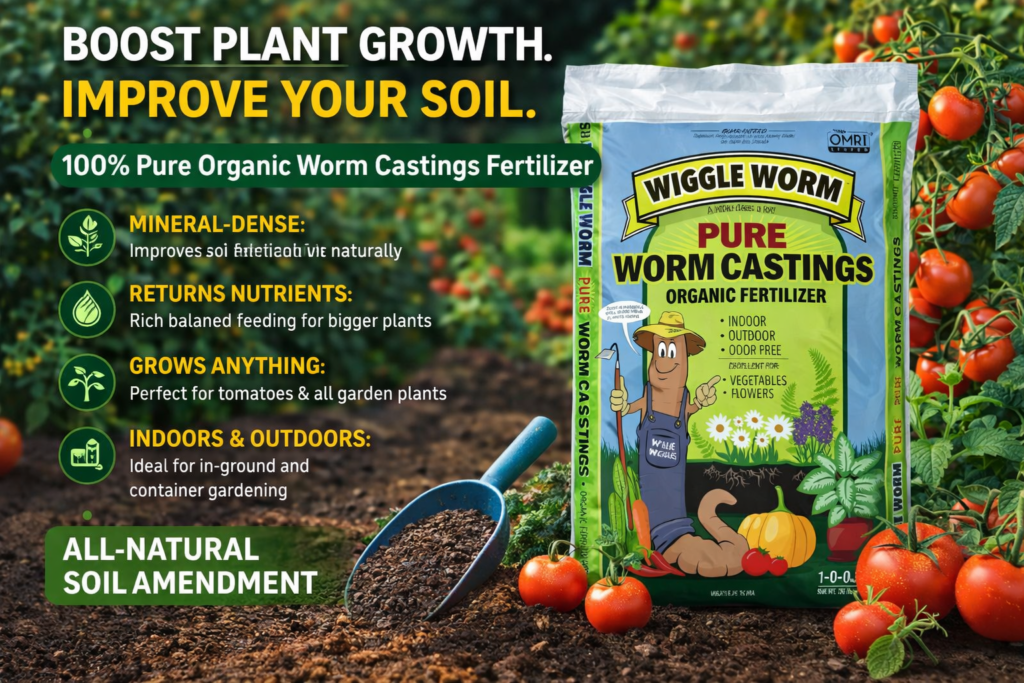 Worm Castings Are the Secret to Rich Soil and Strong Tomato Growth