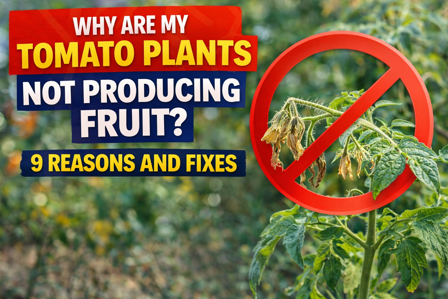 Why Are My Tomato Plants Not Producing Fruit — 9 Reasons and Fixes