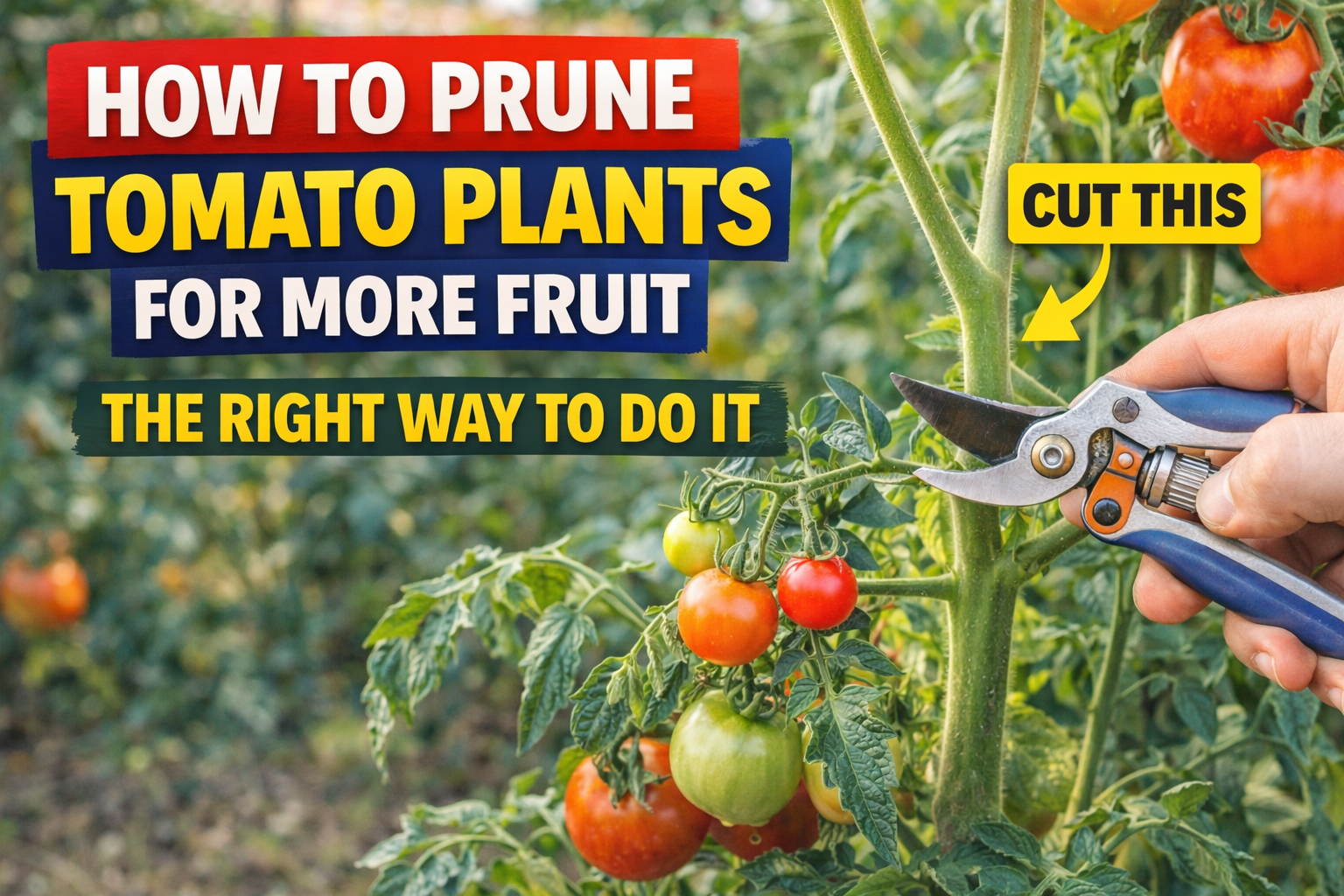 How to Prune Tomato Plants for More Fruit — The Right Way to Do It
