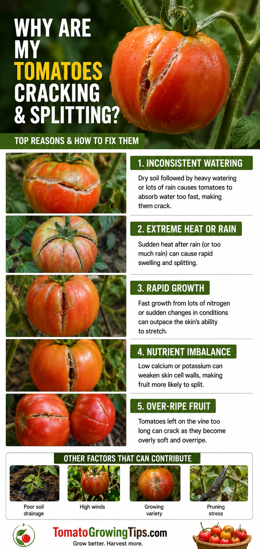 Why Are My Tomatoes Cracking and Splitting?