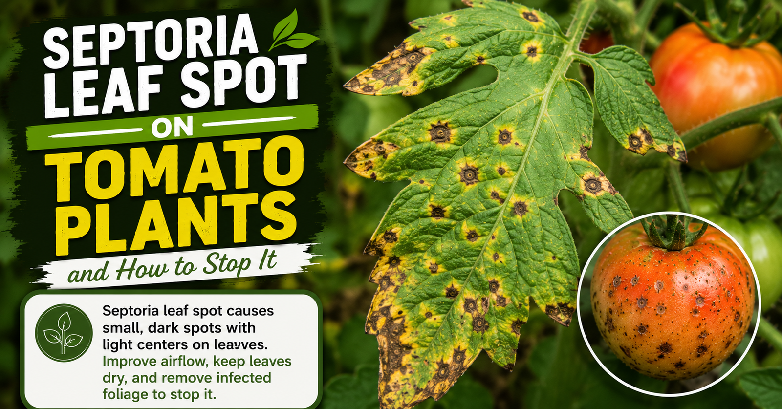Septoria Leaf Spot on Tomato Plants and How to Stop It